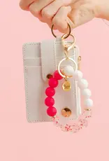 Hands-Free Keychain Wristlet - Heart Eyes For You