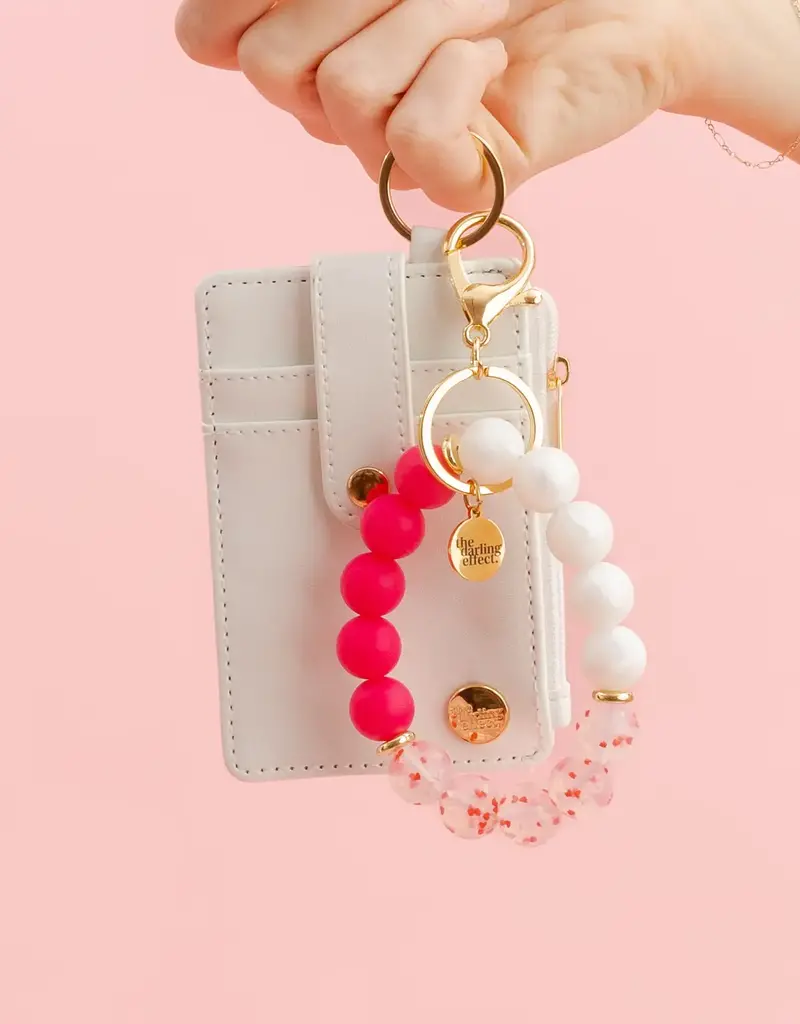 Hands-Free Keychain Wristlet - Heart Eyes For You