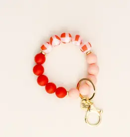 Hands-Free Keychain Wristlet - Cutie Pie Plaid