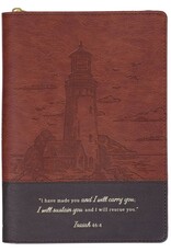 I Have Made You Brown Journal with Zipper  - Isa 46:4