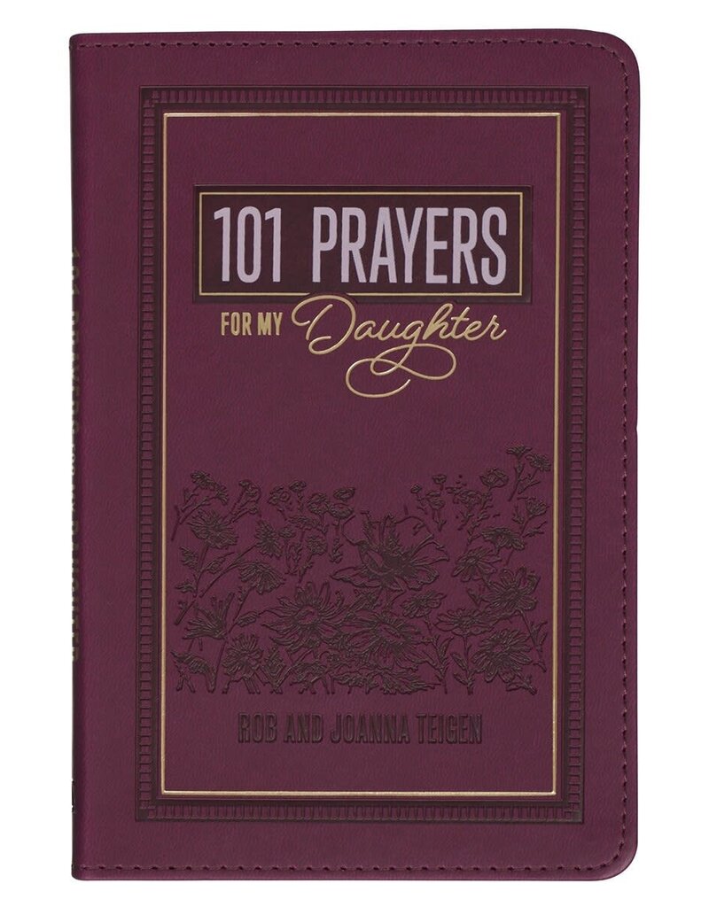 101 Prayers for My Daughter Plum Faux Leather Prayer Book
