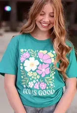 God Is Good Floral Tee