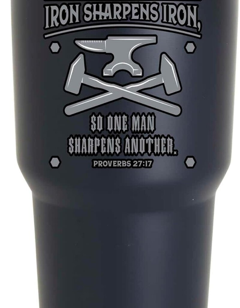 Tumbler Iron Sharpens Iron Black 30oz