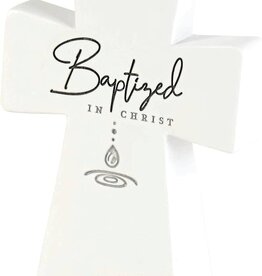 Baptized in Christ Tabletop Cross