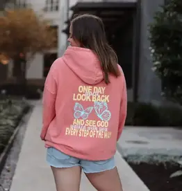 One Day You'll Look Back- Oversized Hoodie (Sunset)