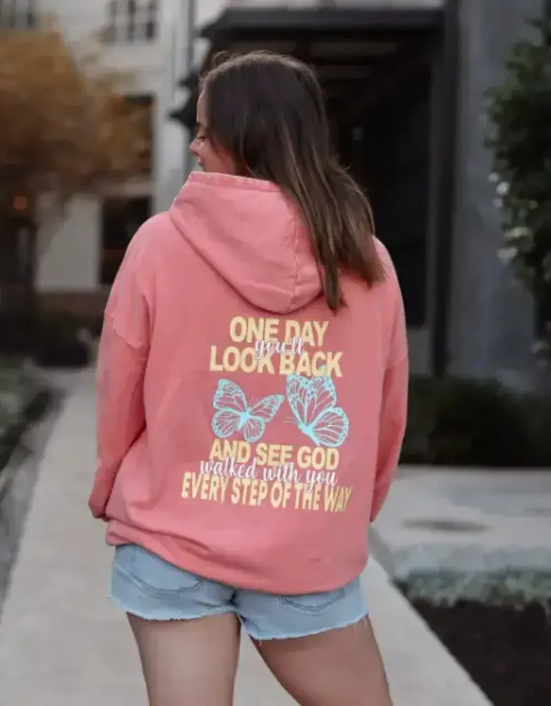 One Day You'll Look Back- Oversized Hoodie (Sunset)