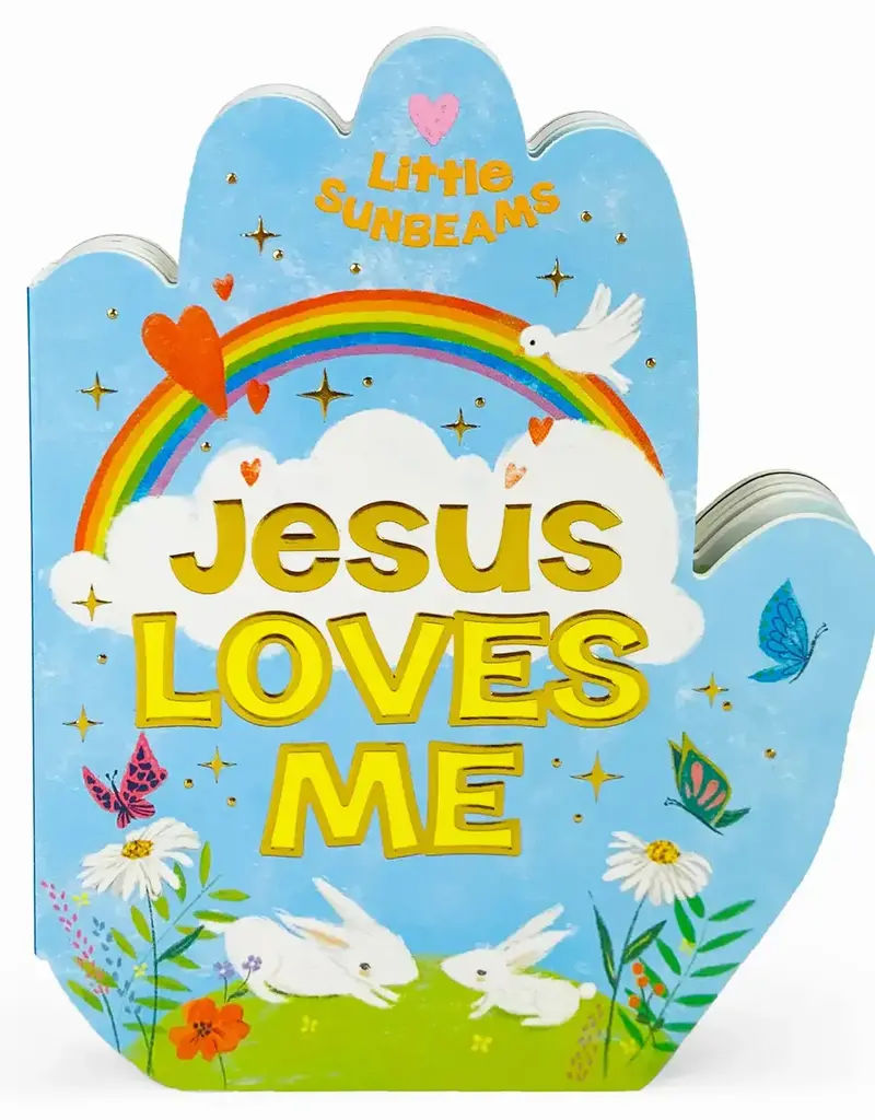 Jesus Loves Me Praying Hands Shaped Board Book