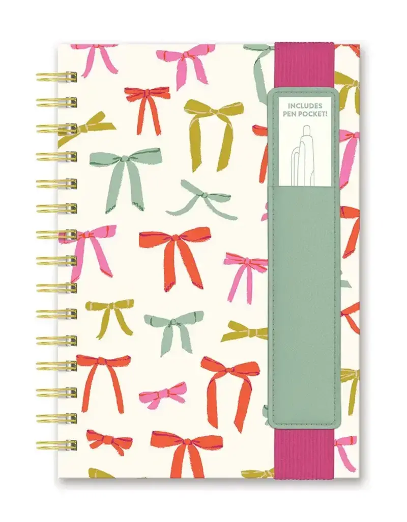 Put A Bow On It Oliver Notebook with Pen Pocket