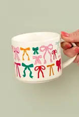 Ribbon Coquette Bows Mug - Cream