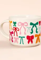 Ribbon Coquette Bows Mug - Cream
