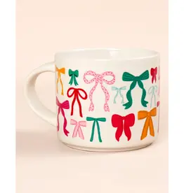 Ribbon Coquette Bows Mug - Cream