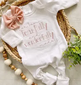 Baby Girl  White Romper Fearfully Wonderfully Made