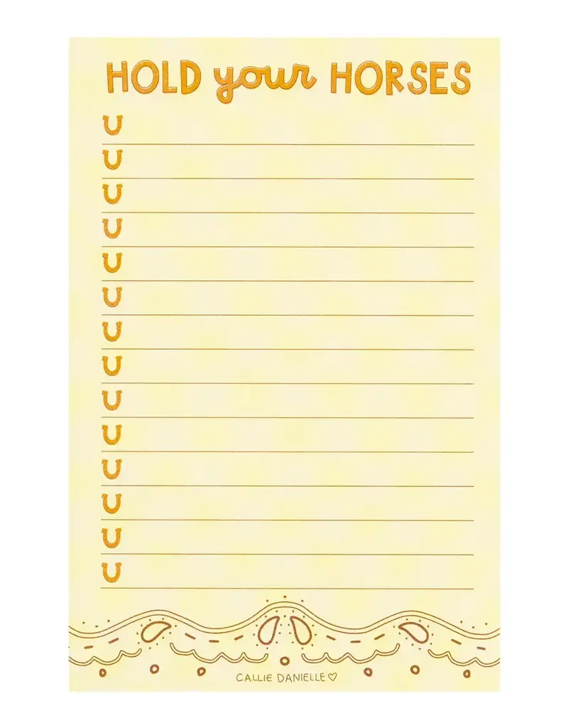 Hold Your Horses Southern Notepad