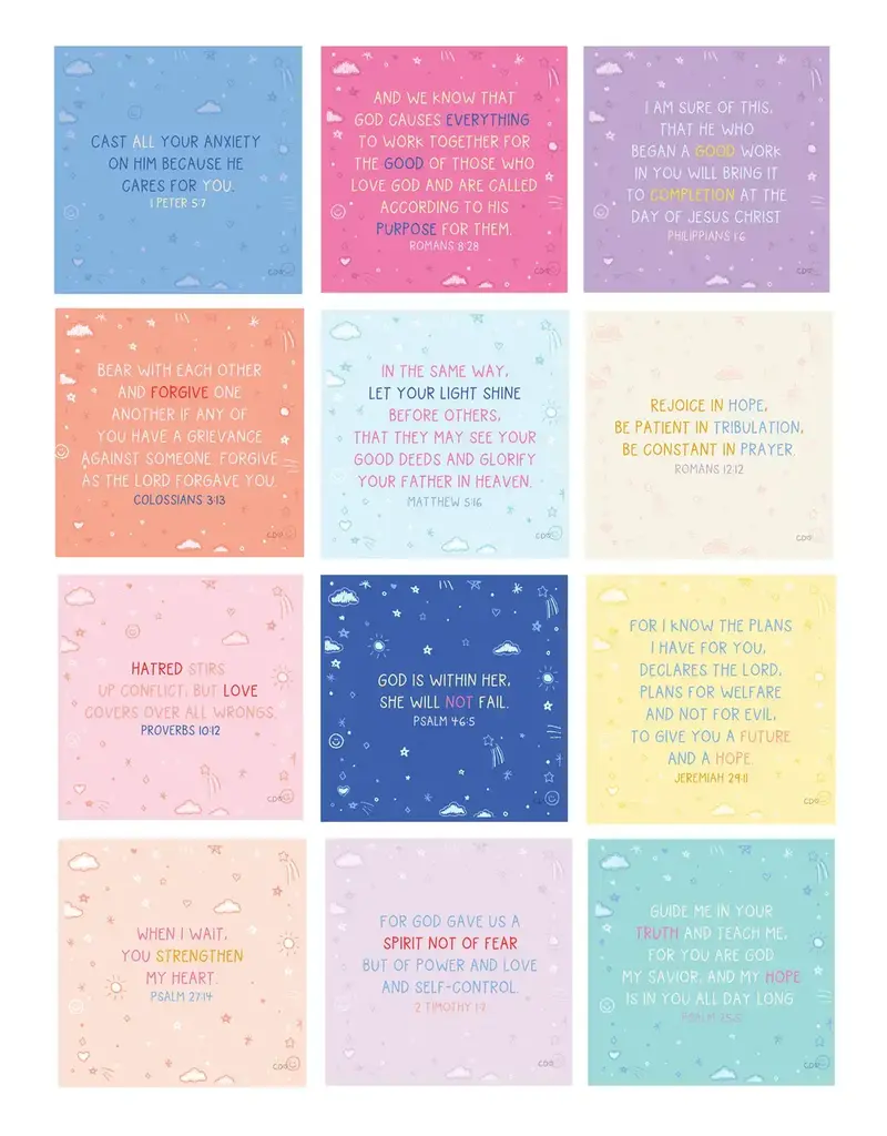 Verses For Daughters Card Set