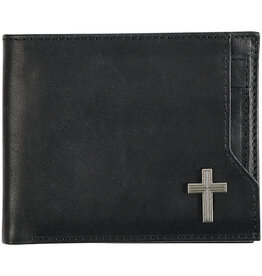 Silver Cross Black Genuine Leather Wallet