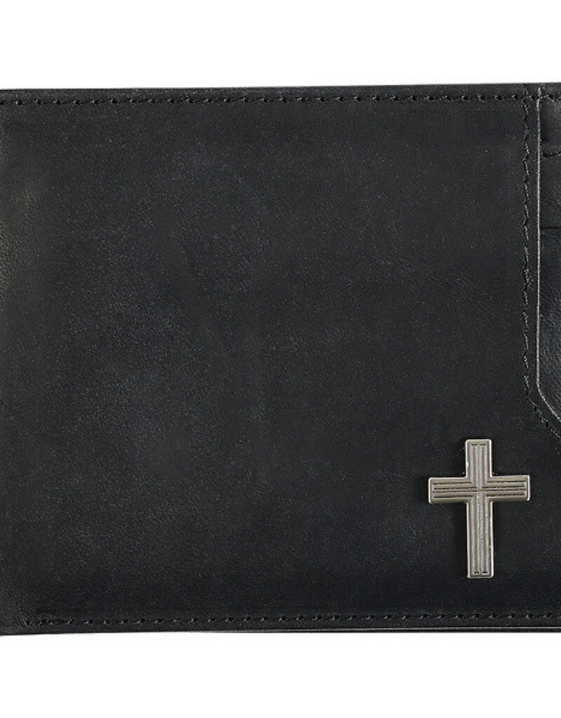 Silver Cross Black Genuine Leather Wallet