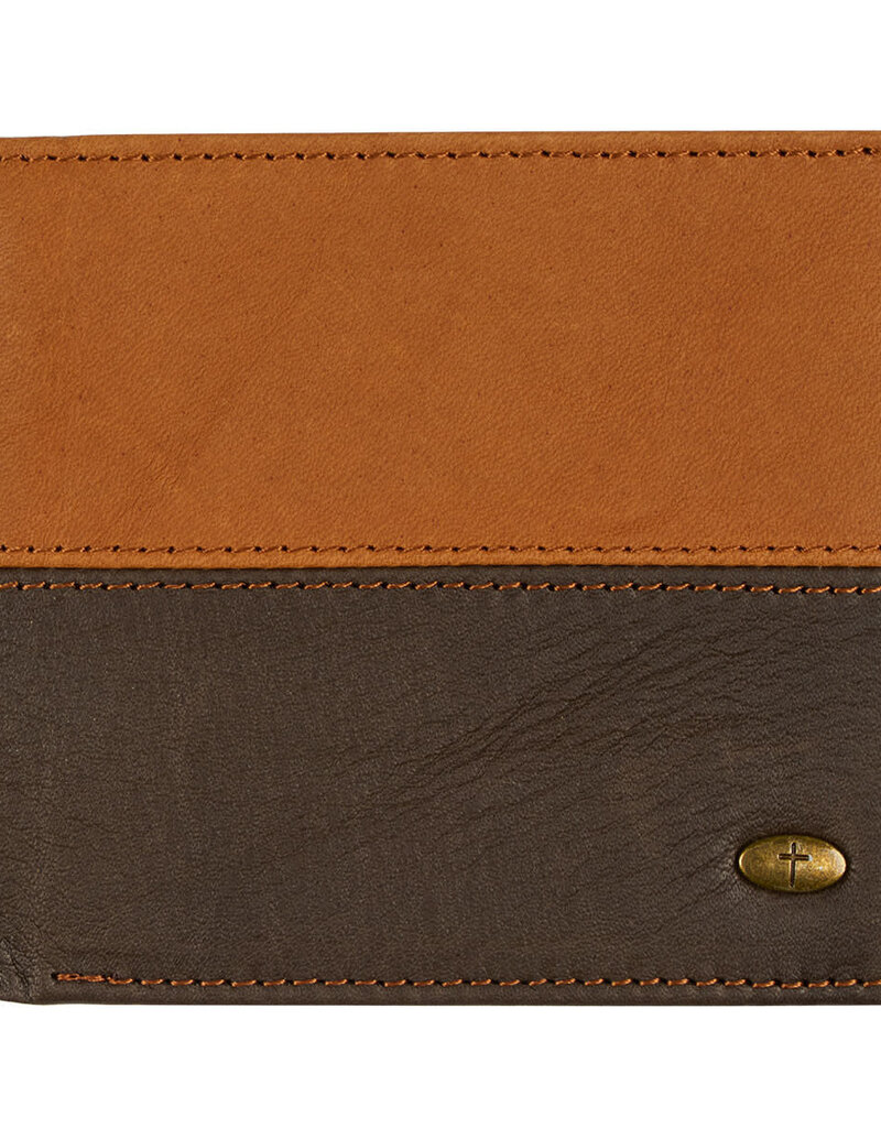 Wallet-Genuine Leather-Cross-Brown/Tan