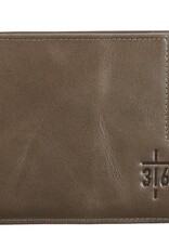 Wallet-Genuine Leather-Cross/316-Bifold-Olive Gray
