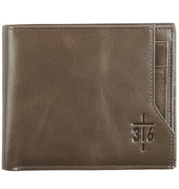 Wallet-Genuine Leather-Cross/316-Bifold-Olive Gray