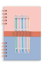 Coral & Salt Water Harper Split-Spiral Notebook & Pen Set
