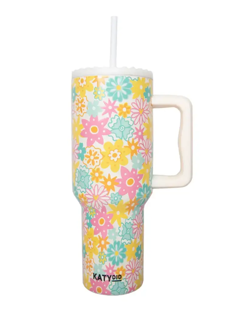 Spring Flowers Stainless Steel Tumbler