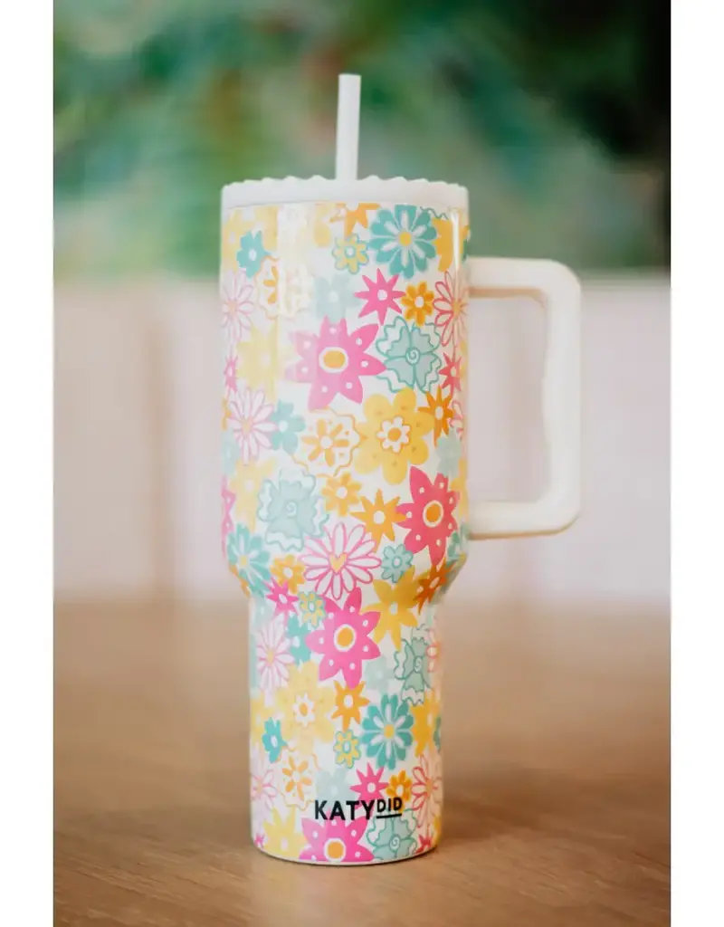 Spring Flowers Stainless Steel Tumbler