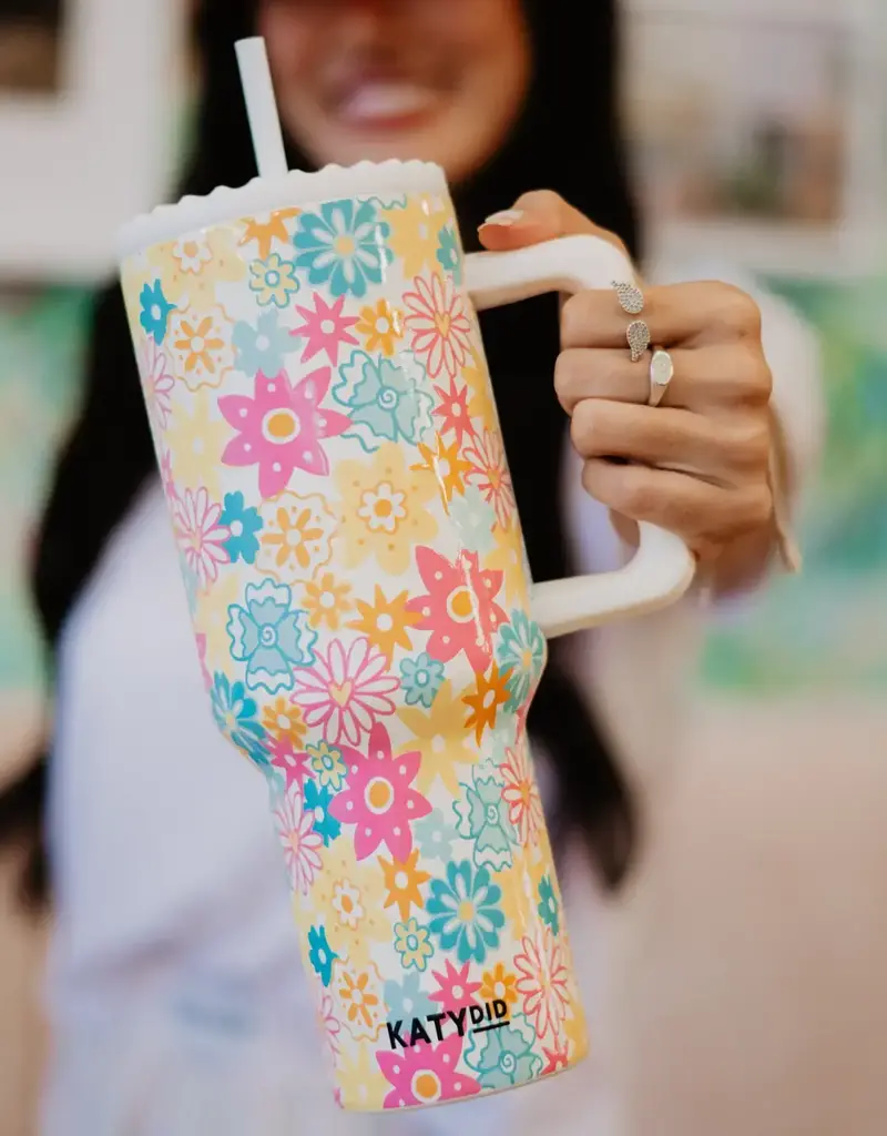 Spring Flowers Stainless Steel Tumbler