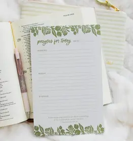 Prayers For Today Notepad | Green Laurel