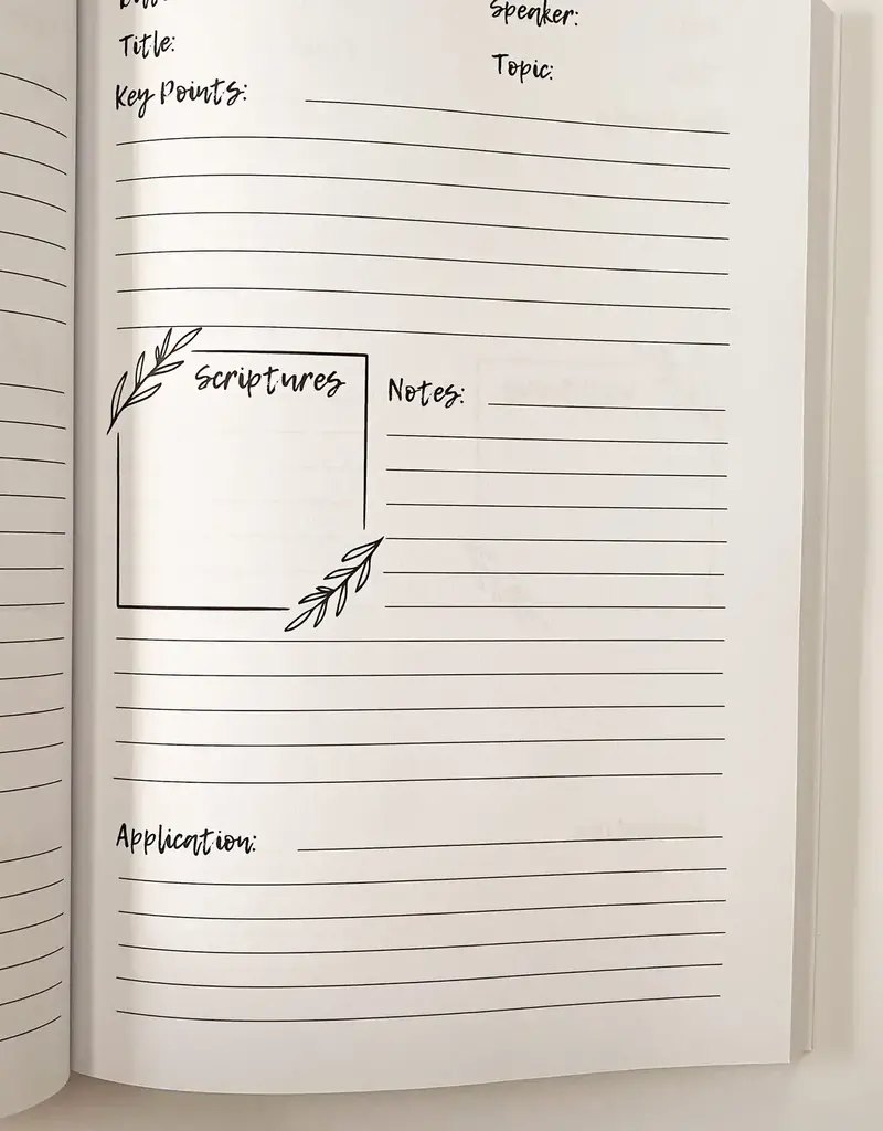 Retro Journal - Church Notes
