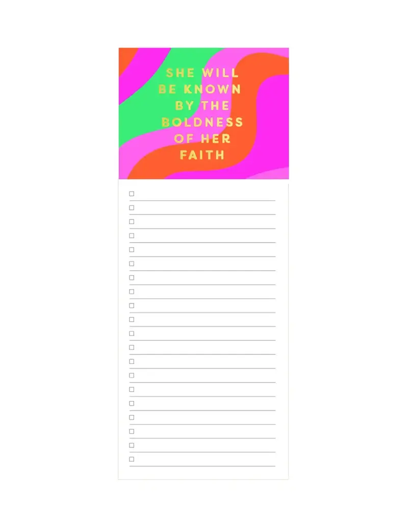 Magnetic Notepad Boldness of Her Faith