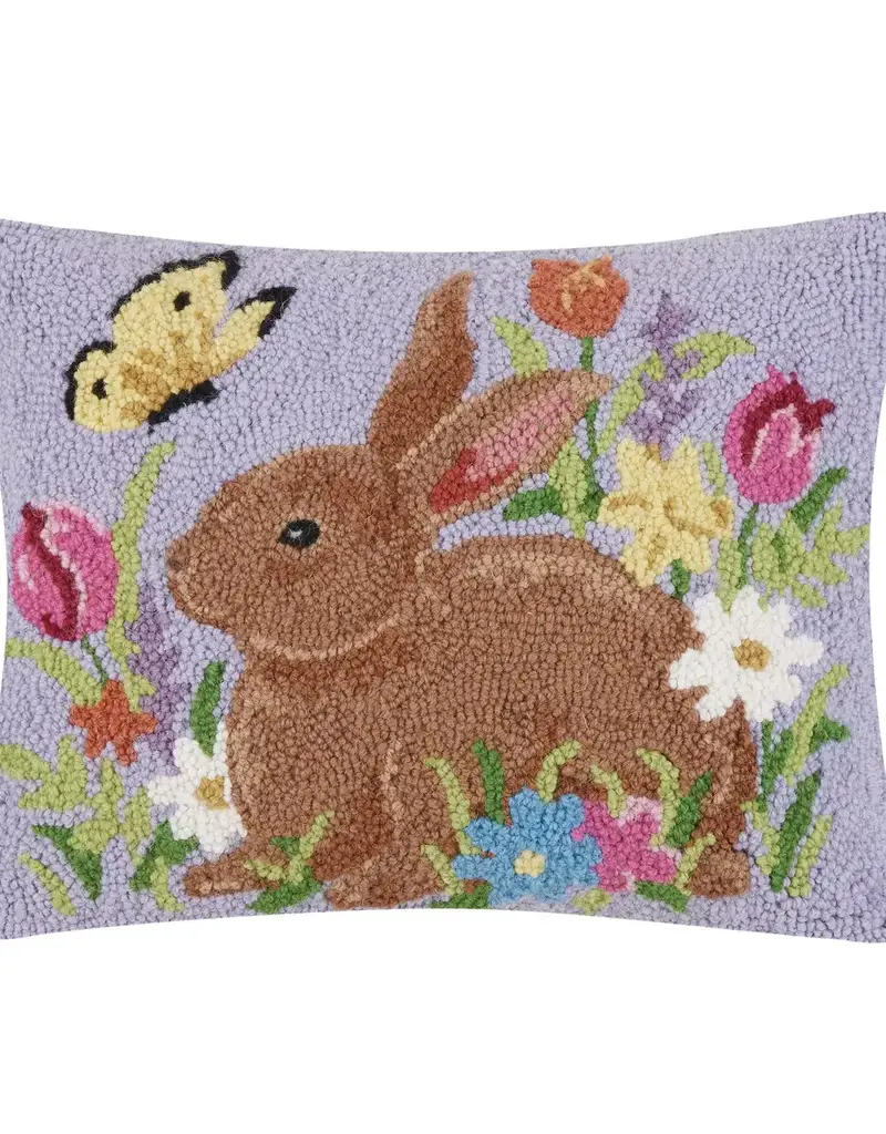Lavender Bunny Hook Pillow