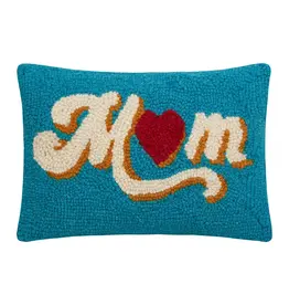 Mom Heart Hook Pillow