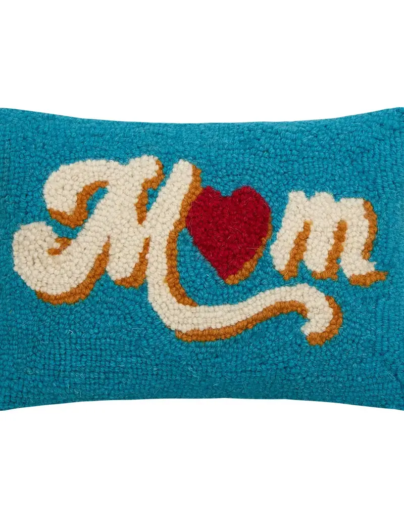 Mom Heart Hook Pillow