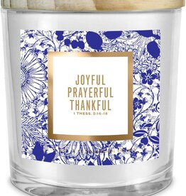 Joyful Prayerful Thankful - 1 Thess. 5:16-18 -Soy  Candle