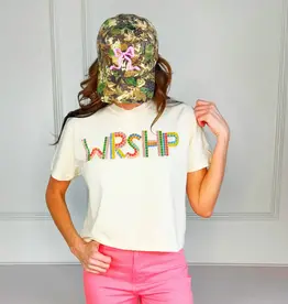 Bejeweled Wrshp Crop Tee