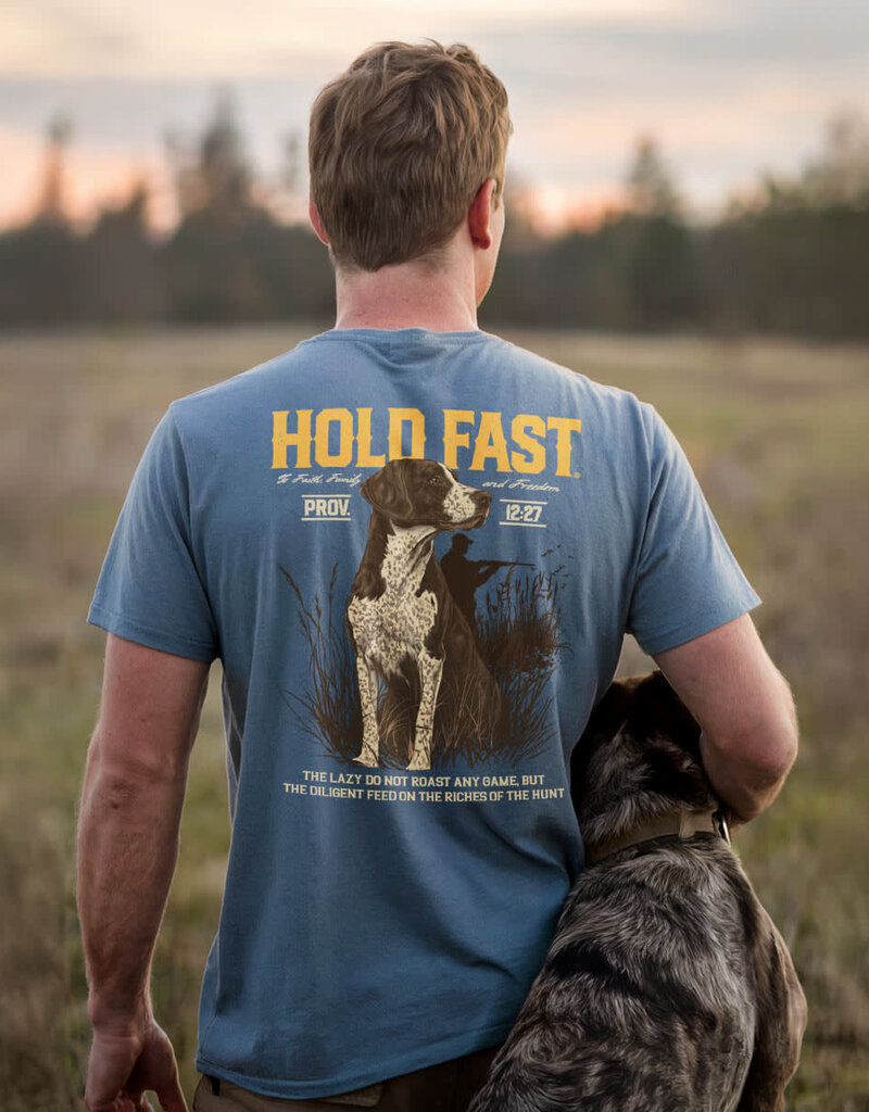 Hold Fast Hunting Dog Adult Tee