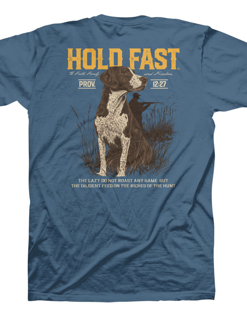 Hold Fast Hunting Dog Adult Tee