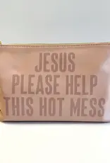 Jesus Please Help This Hot Mess Catch All Pouch