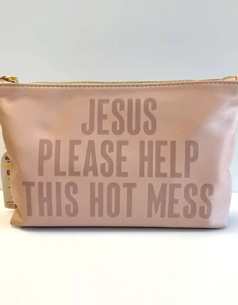 Jesus Please Help This Hot Mess Catch All Pouch