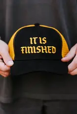 'it Is Finished' Black & Yellow Snapback Hat