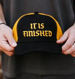 'it Is Finished' Black & Yellow Snapback Hat