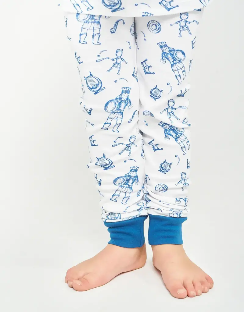 David & Goliath Blue PJ Long Sleeve Set Cotton