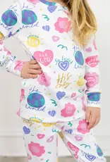 For God So Loved The World PJ Long Sleeve Set Cotton