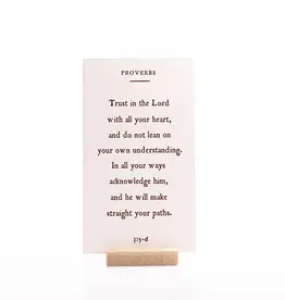 Proverbs 3:5-6 Sign 3.75 X 6.5" |