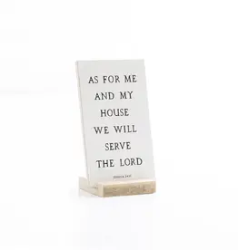 3 X 5"Sign- As For Me and My House