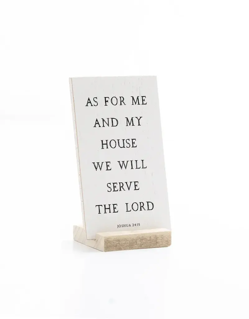 3 X 5"Sign- As For Me and My House