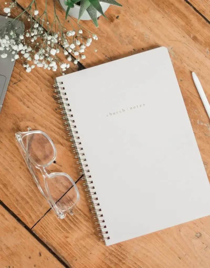 Church Notes Bible Study Notebook Dove Grey