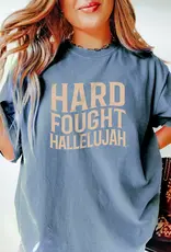 Hard Fought Hallelujah Christian Tee