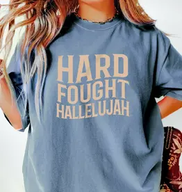 Hard Fought Hallelujah Christian Tee
