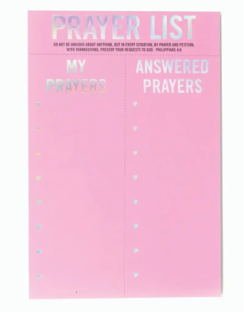 Prayer List Notepad